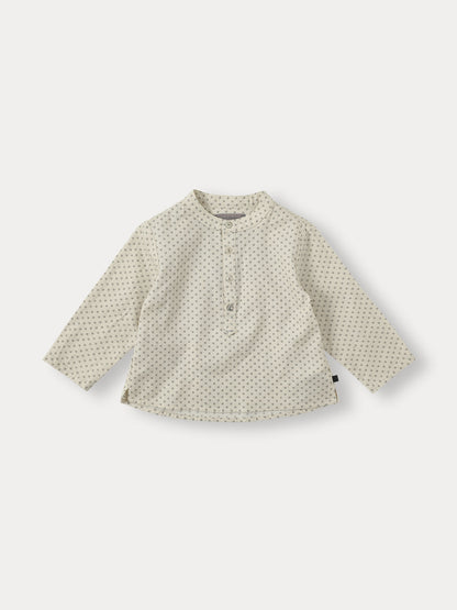 Yuki Dot Shirt - Blue