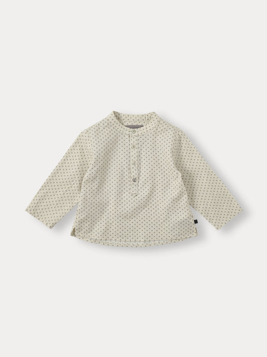 Yuki Dot Shirt - Blue