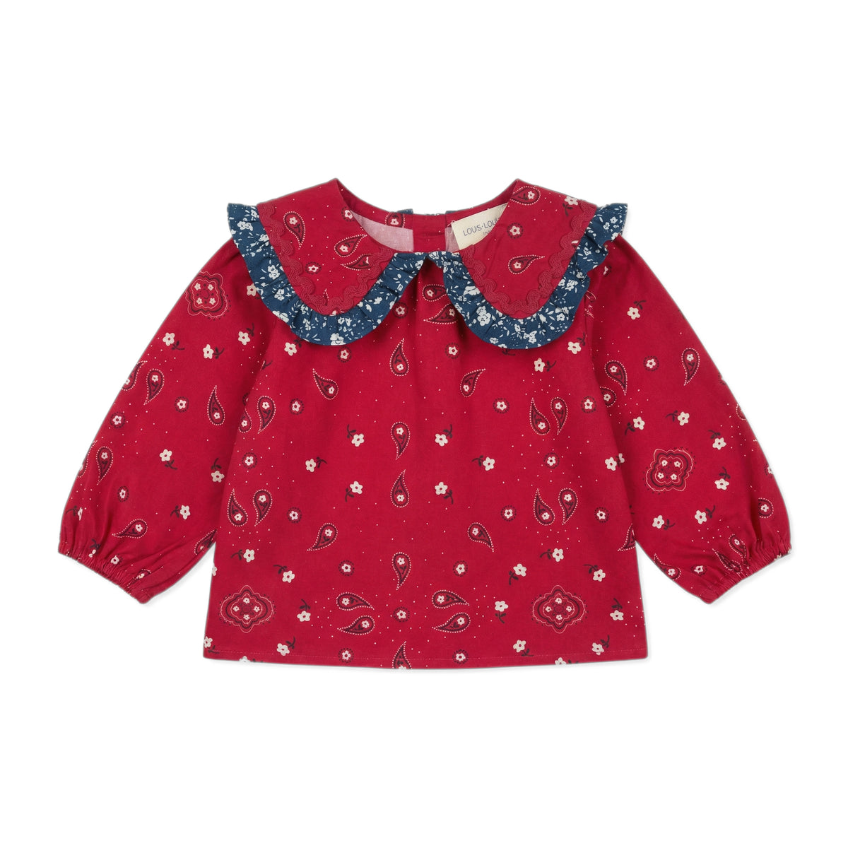 Sybillette Twill Bandana Tunic - Red