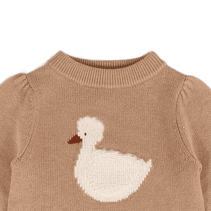 Denna Merino Wool Sweater Duck - Hazelnut