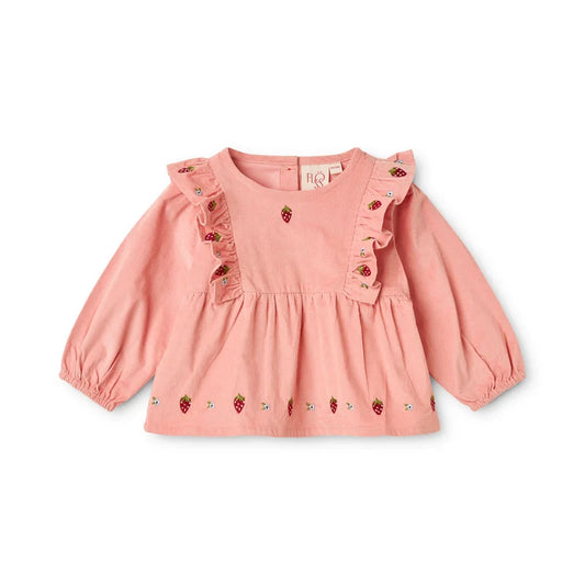 Belle Blouse - Warm Pink