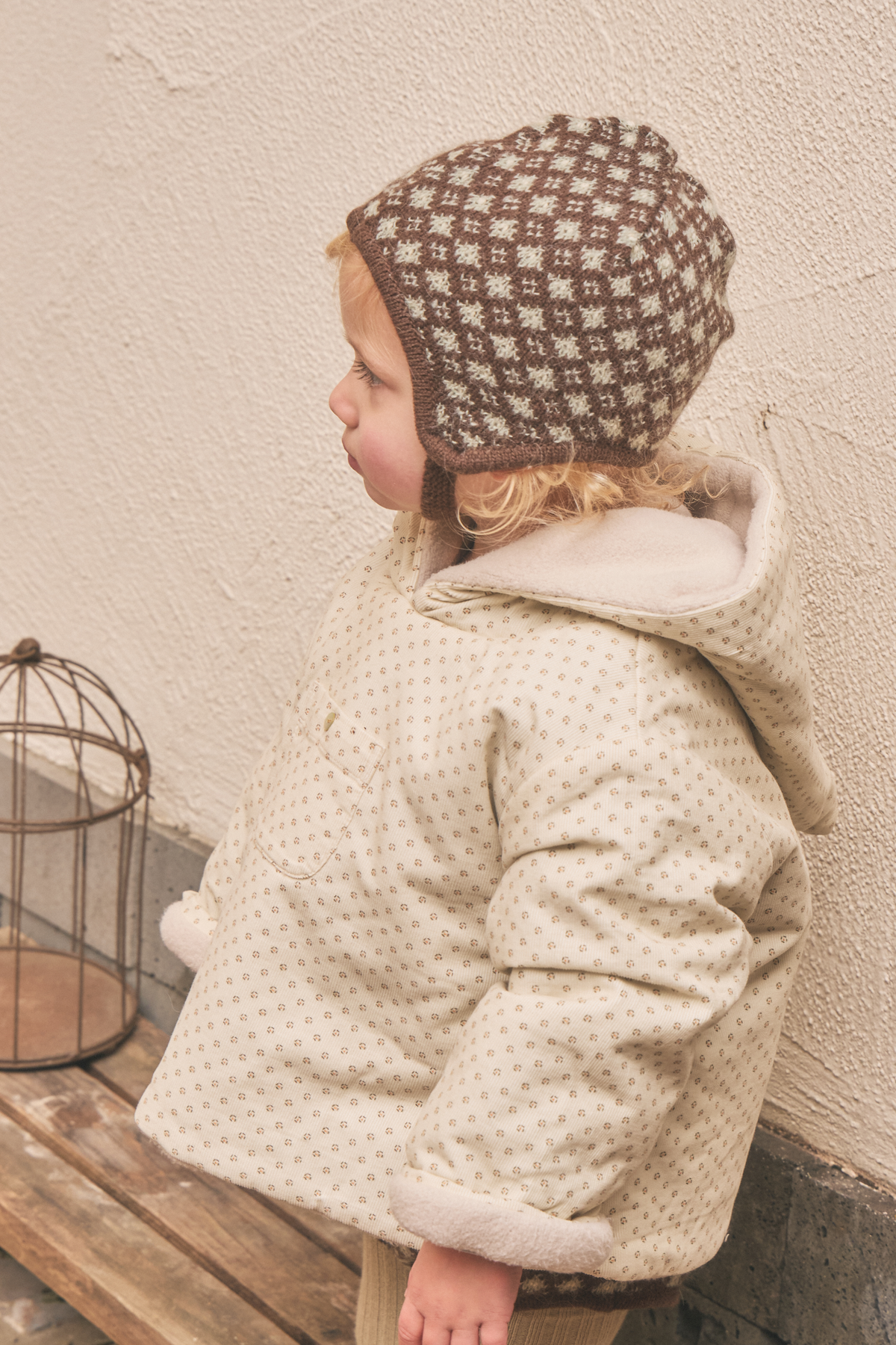 Yuki Dot Padding jumper - Orange