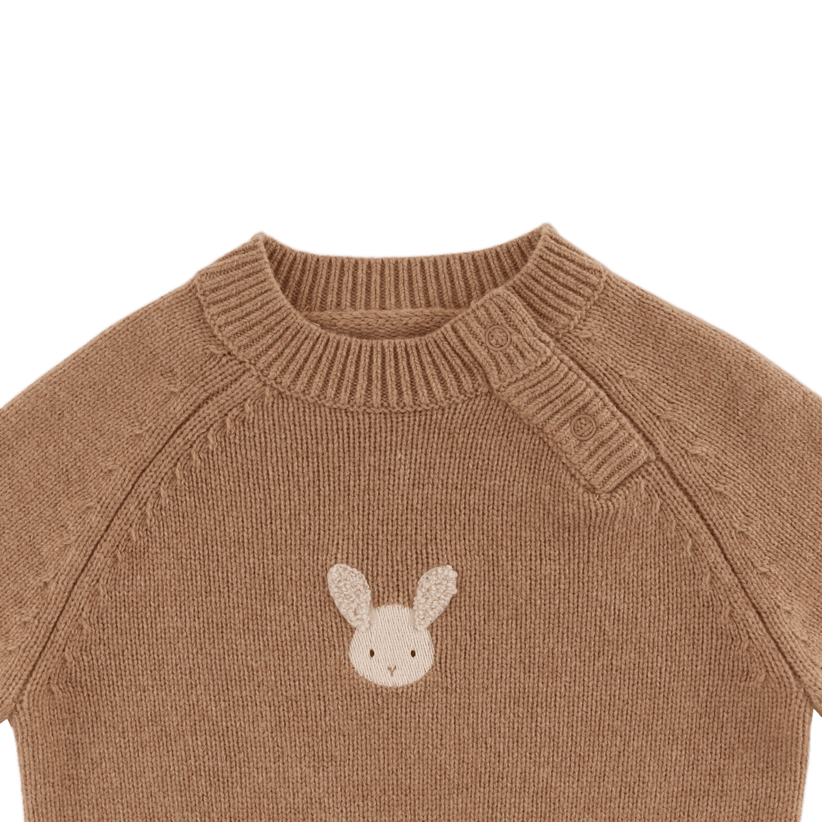 Sibbe Merino Wool Sweater Fluffy Bunny - Hazelnut
