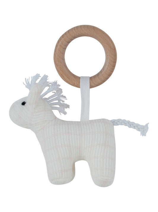 Whinny Plaid Toy Ring - Pink