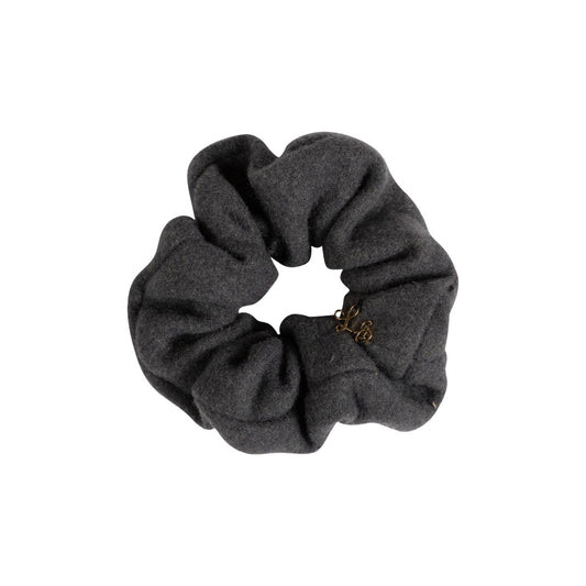 Brushed Wool Scrunchie - Gray