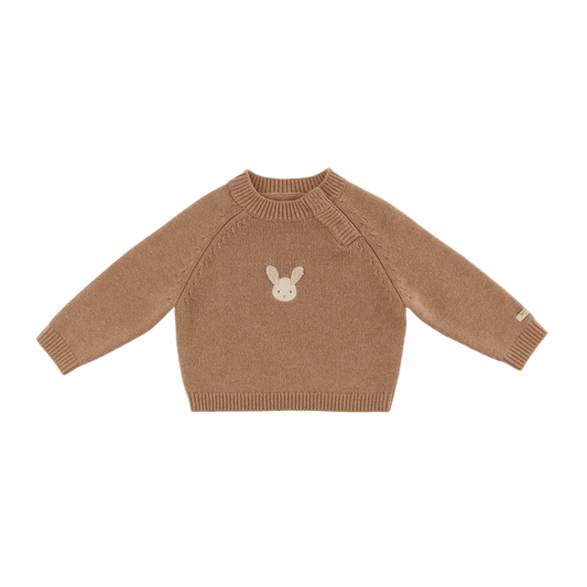 Sibbe Merino Wool Sweater Fluffy Bunny - Hazelnut
