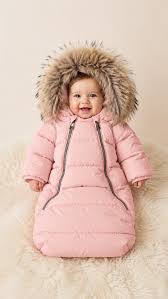 Baby Snowsuit Fur — Pink
