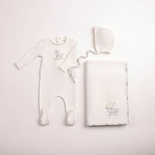 Rocking Horse 3pc Set - Chalk White Boys