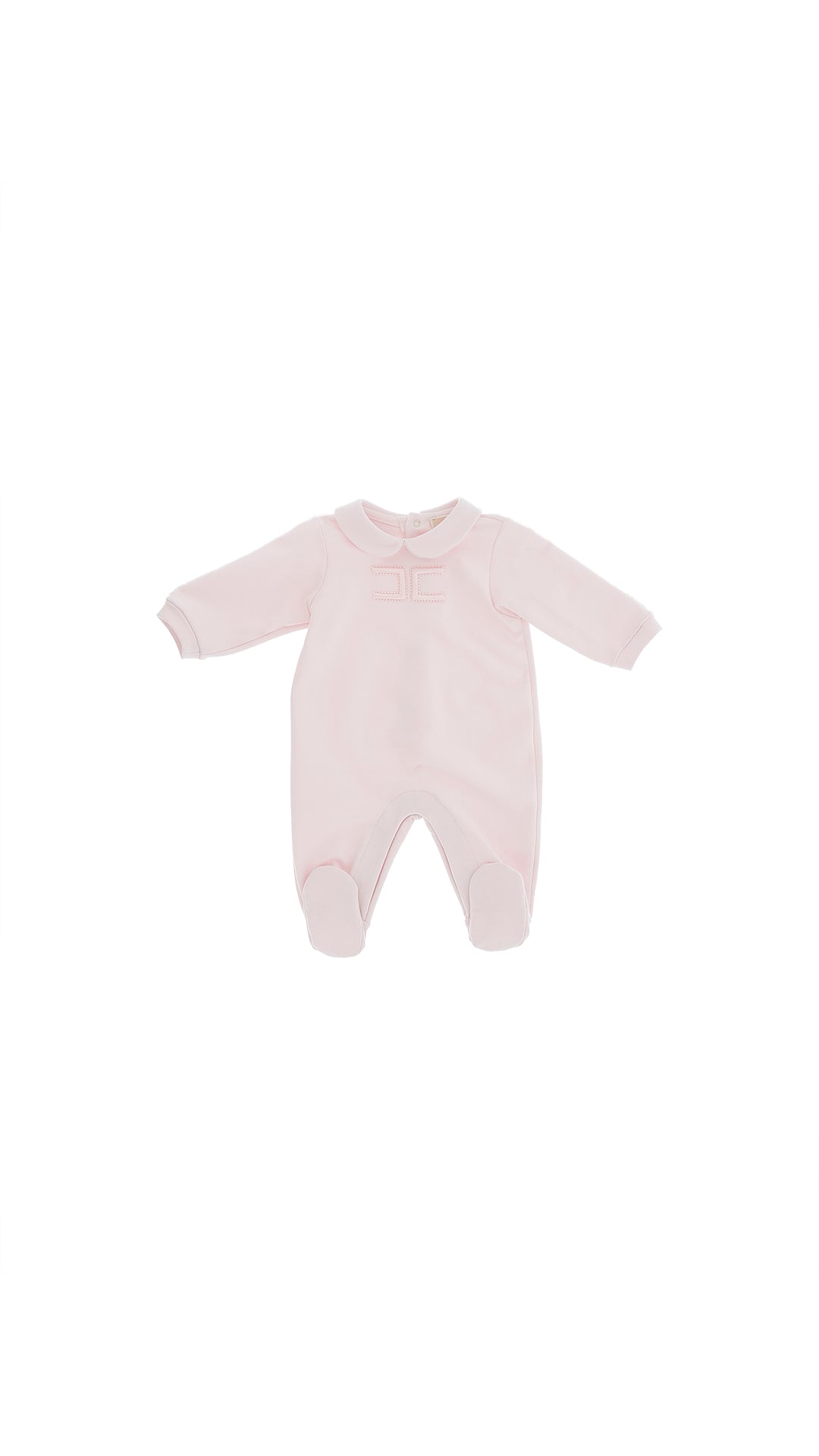 Knit onepiece/hat Set (ENCP086) - Pink/Ivory