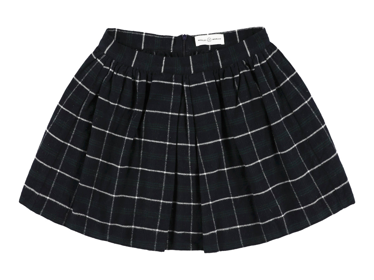 Yami Long Pleated Skirt - Bleu