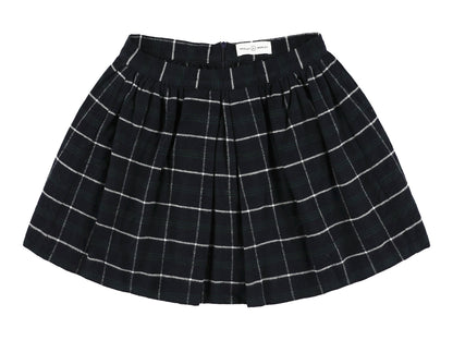 Yami Long Pleated Skirt - Bleu