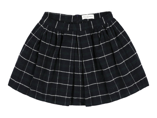 Yami Long Pleated Skirt - Bleu