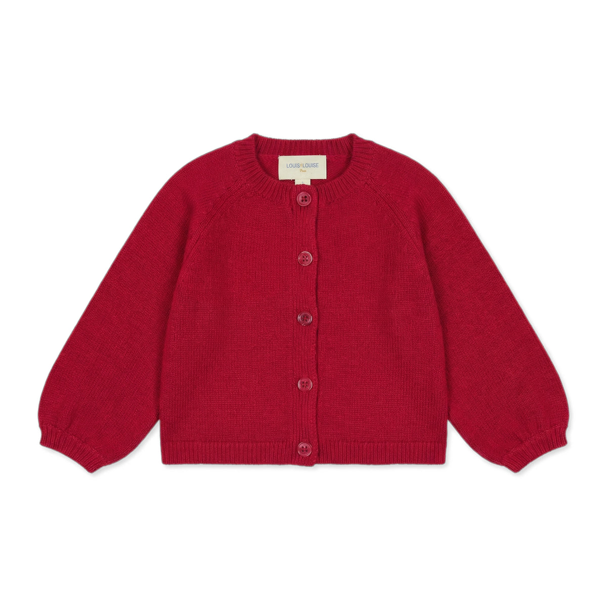 Gulsah Knitted Cardigan - Red