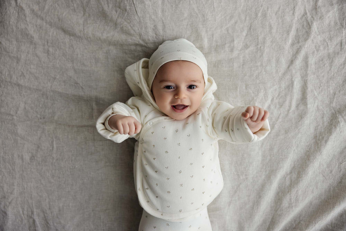 Padded Bitsy Floral Jacket - Cream/Pink