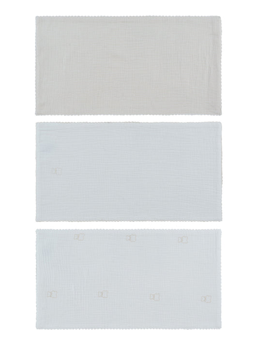 Burp Cloth Set of 3 - Stone