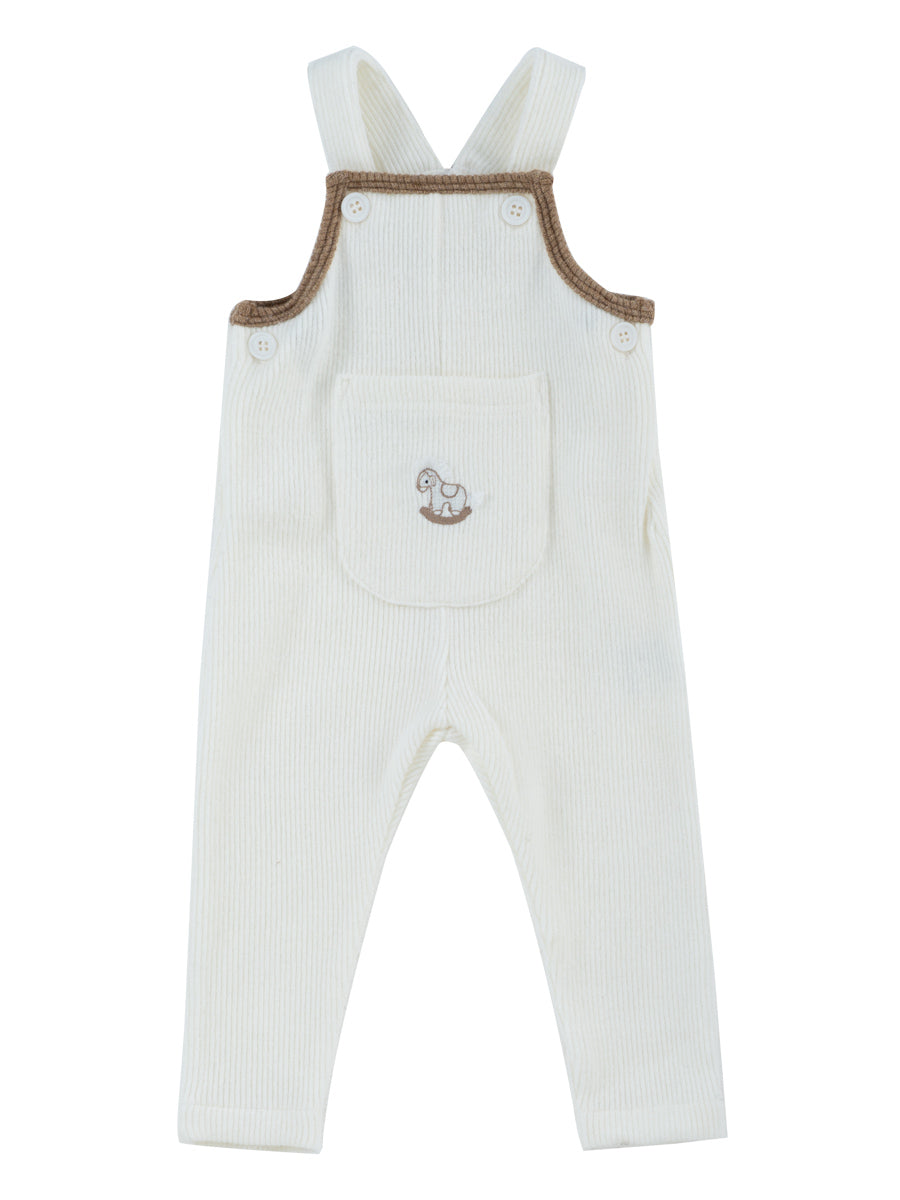 Whinny Knit Overalls - White