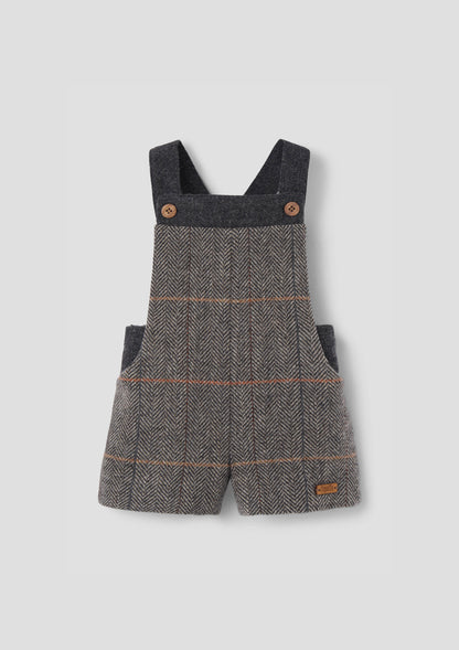 Fleck Contrasting Dungarees 9.3 - Grey