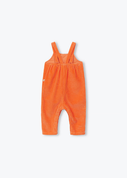 Salopette Bebe Velours - Orange