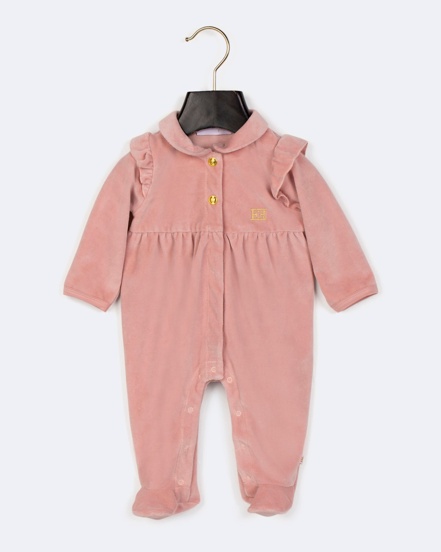 Newborn Footie (74513) - Bridal Rose