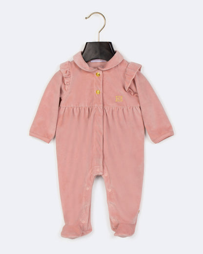 Newborn Footie (74513) - Bridal Rose