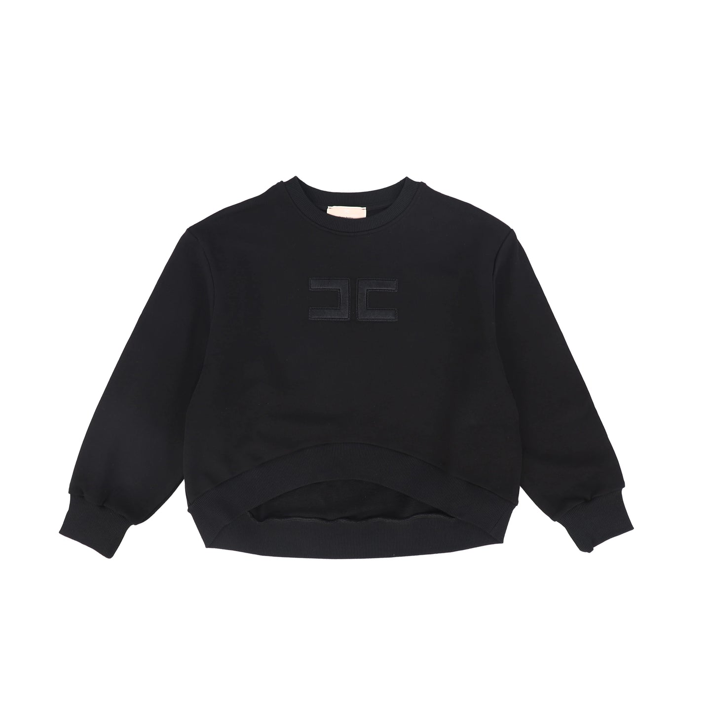 Caston Necklace Embroidered Sweatshirt (EFFE184) - Black