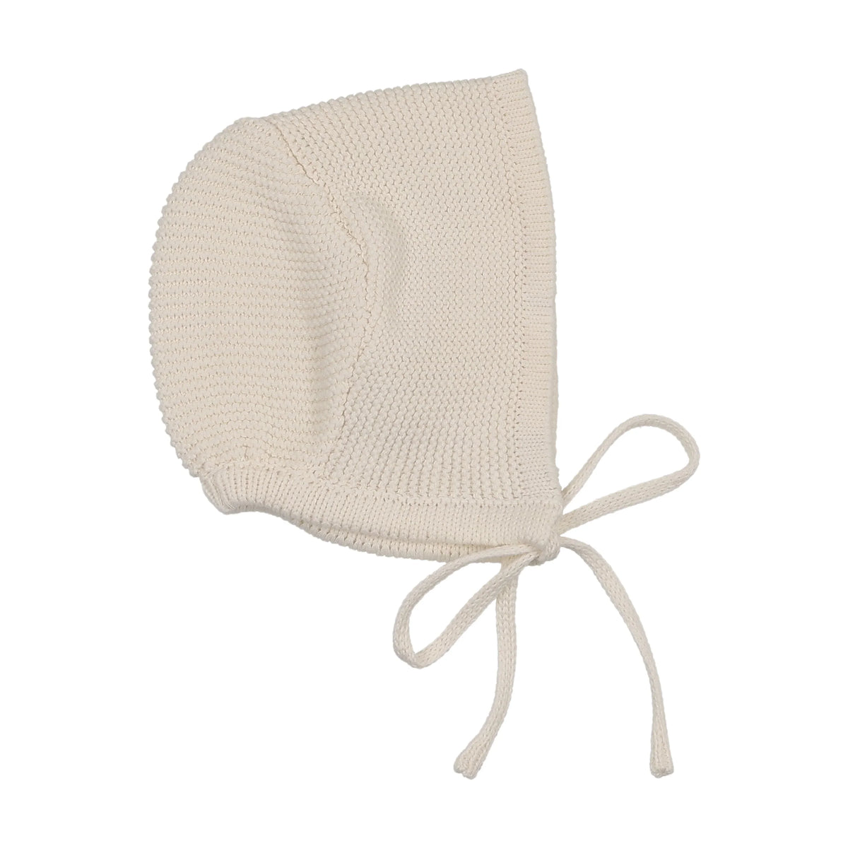 Le Bebe Knit Bonnet - Cream/Blue