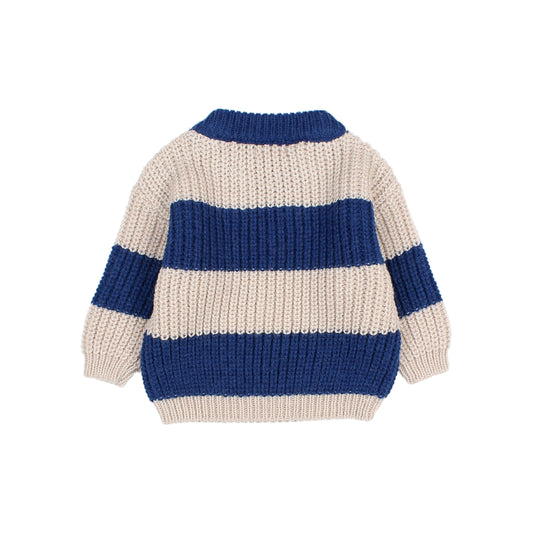 Baby Stripes Jumper - Marine