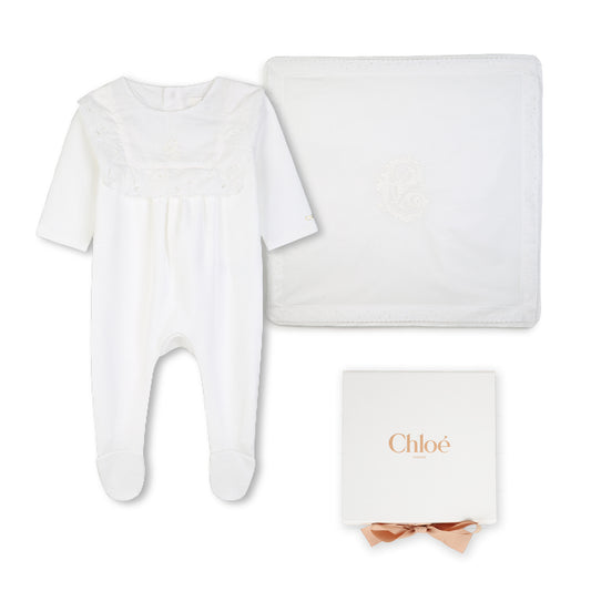 Footie And Blanket Gift Box C21372 - Off White