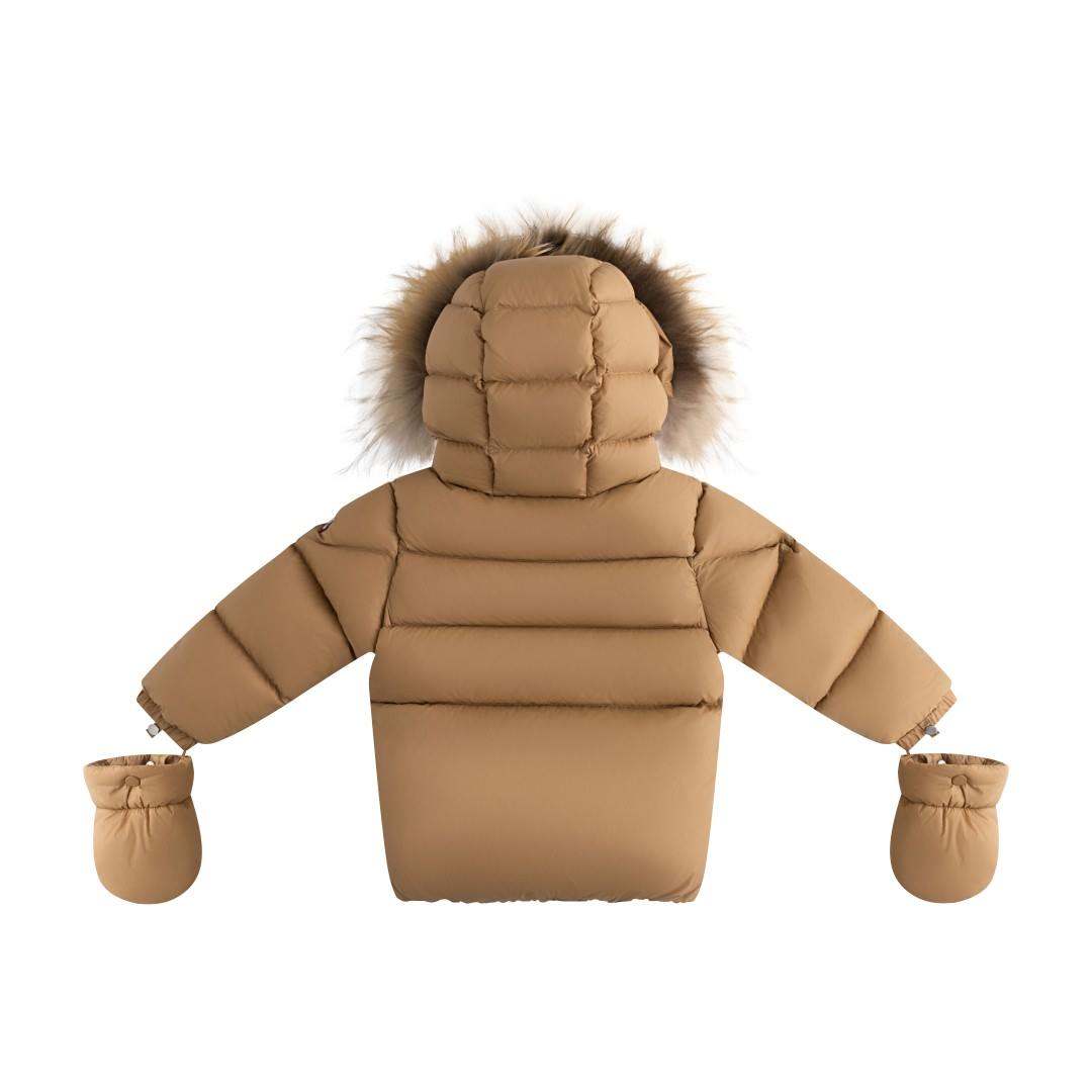 Fur Jacket — Cappuccino/Corduroy/Beige