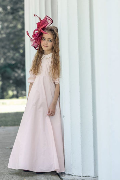 Beaded Taffeta Gown - Pink