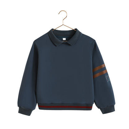 Arden Scuba Collar Sweatshirt - Indigo