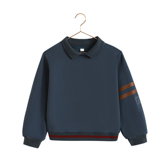 Arden Scuba Collar Sweatshirt - Indigo