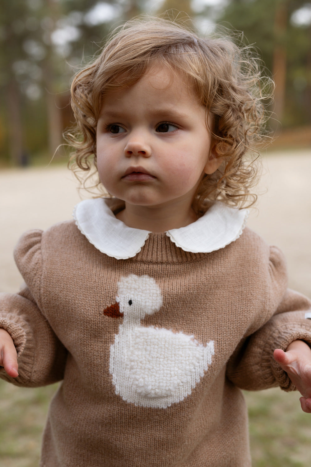 Denna Merino Wool Sweater Duck - Hazelnut