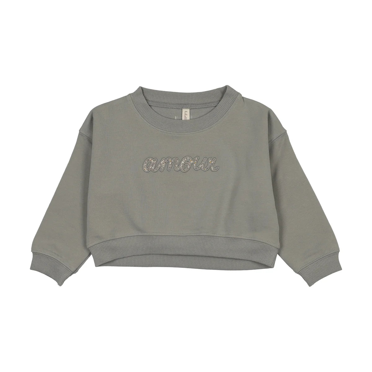 Cropped Baby Sweatshirt - Blue
