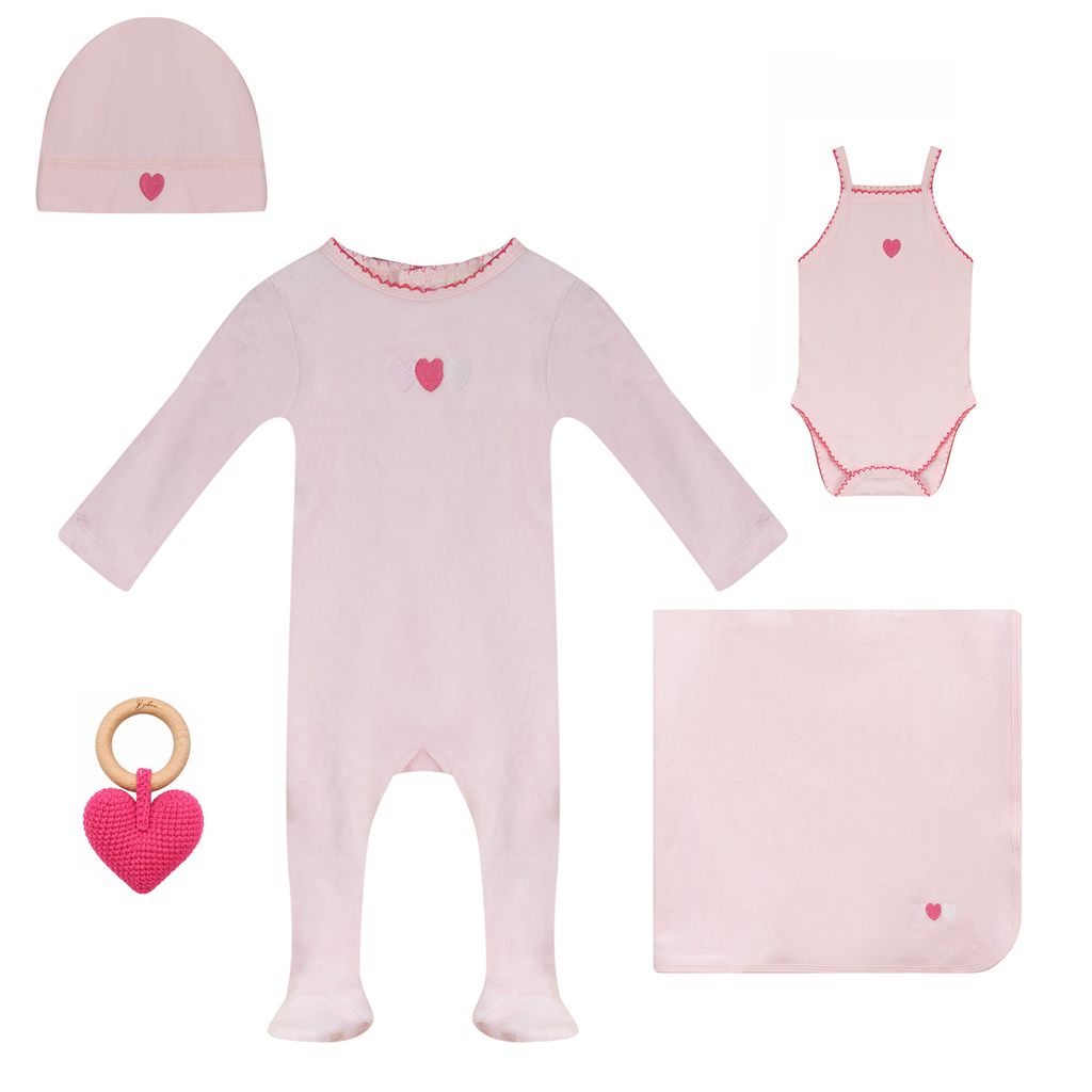 Heart Velour, Take  Me Home Set - Pink