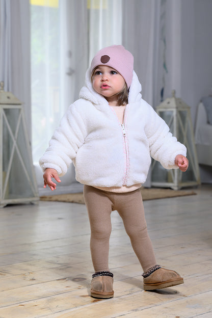 Teddy Bomber - Cream/Floral