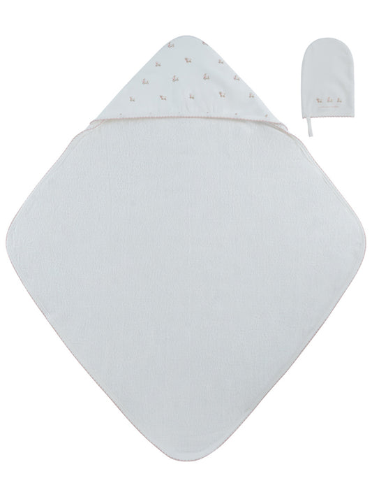 Petits Amis Towel & Mitt Set - Pink