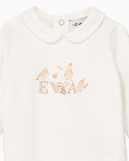 Newborn Bird Footie EY000225 - White