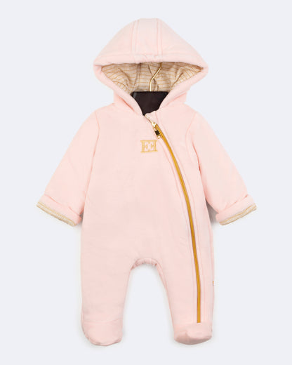 Newborn Hooded Footie (74515) - Lotus
