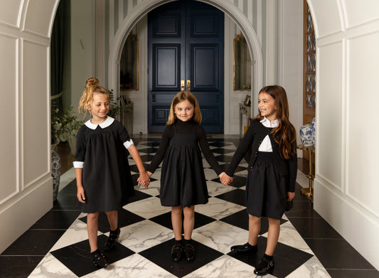 Smocked Bubble Skirt - Black