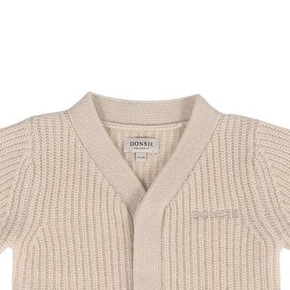 Fennie Merino Wool Cardigan - Soft Sand