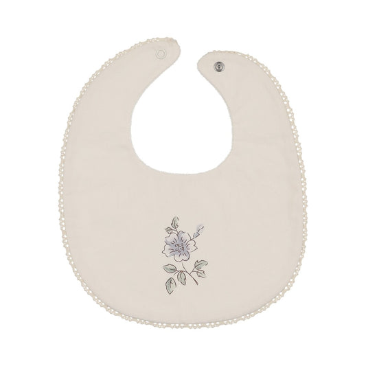 Blossom Round Bib - Powder
