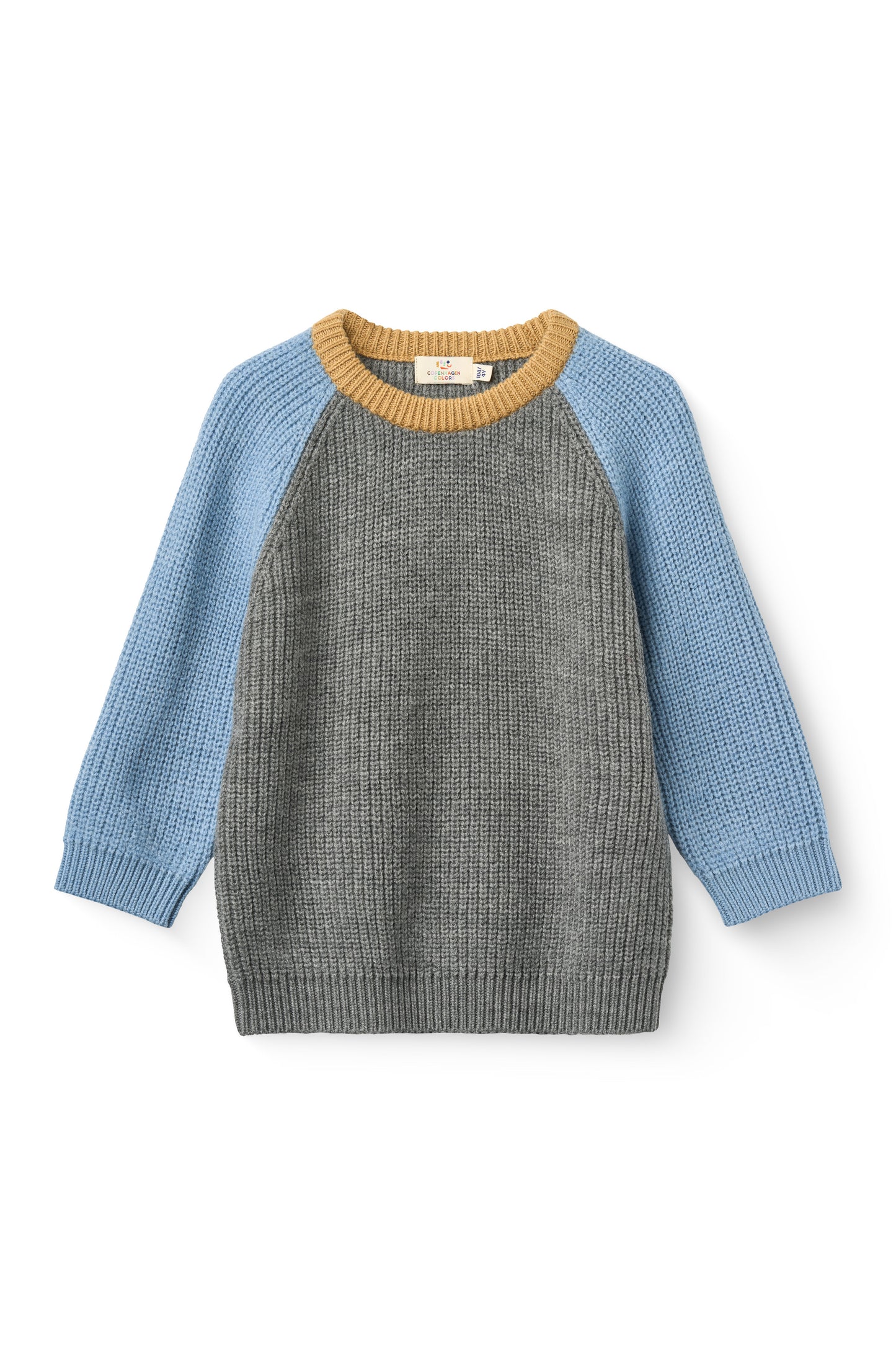 Merina Rib Knitted Blouse - Grey Melange