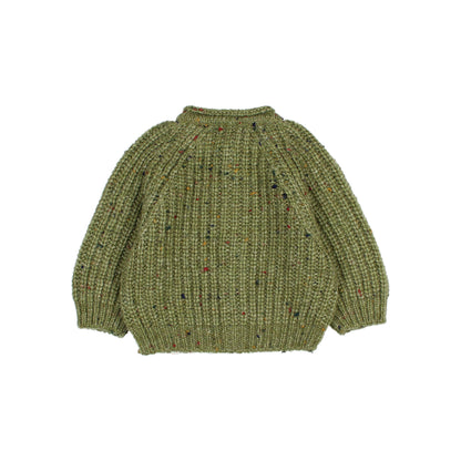 Baby Botonato Cardigan - Green Tea
