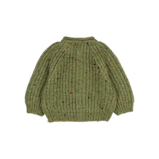 Baby Botonato Cardigan - Green Tea