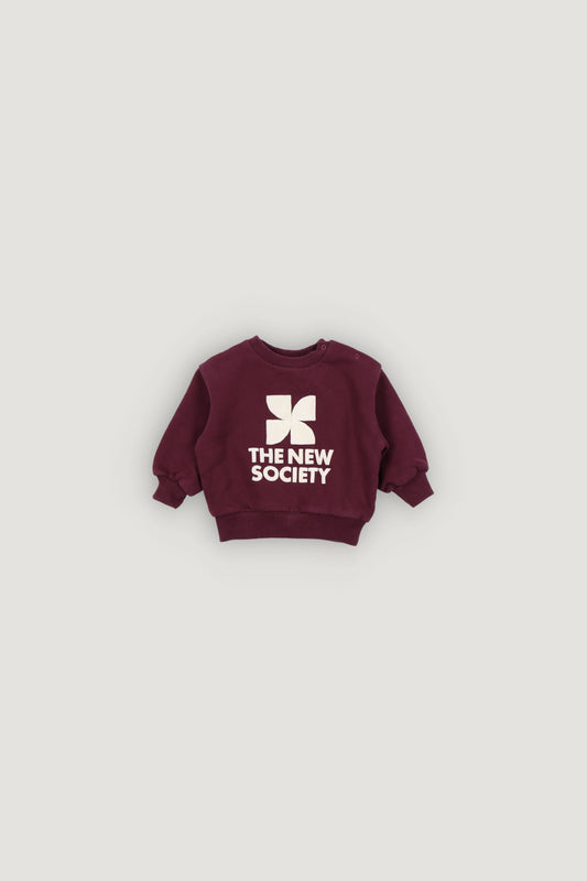 Logo Baby Sweatshirt/Jogging Set - Maroon