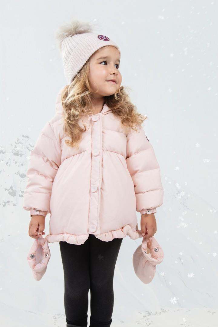 Baby Puffy Jacket — Baby Pink