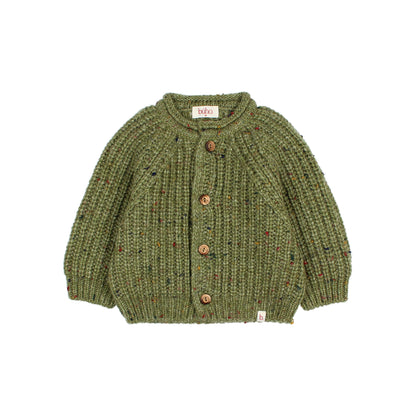 Baby Botonato Cardigan - Green Tea