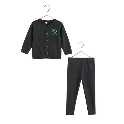 Rowan Baby Boy Sweater Set - Gray
