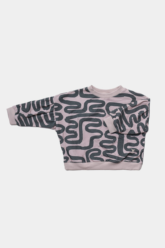 Bluza Raw Sweatshirt - Beige/Green